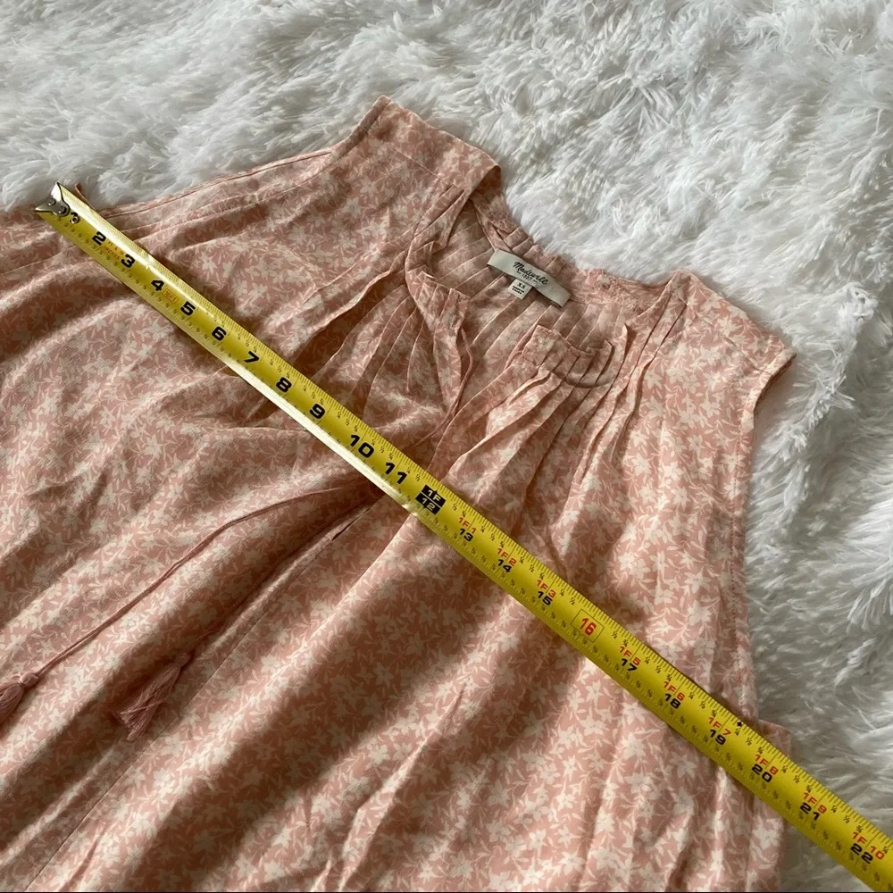 Madewell Bellshift Nightlily Pink Silk Blouse Size XS - Picture 6 of 9